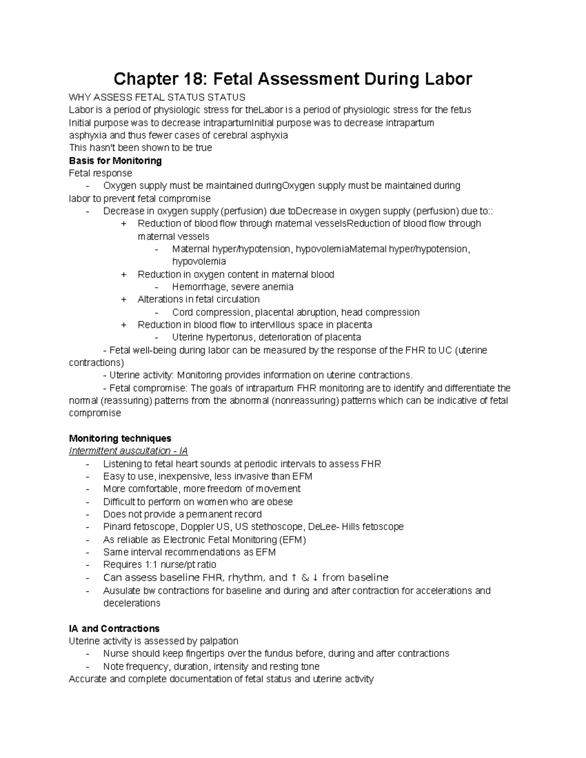 Chapter 18 Fetal Assessment During Labor - Fetal Compromise: The Goals ...