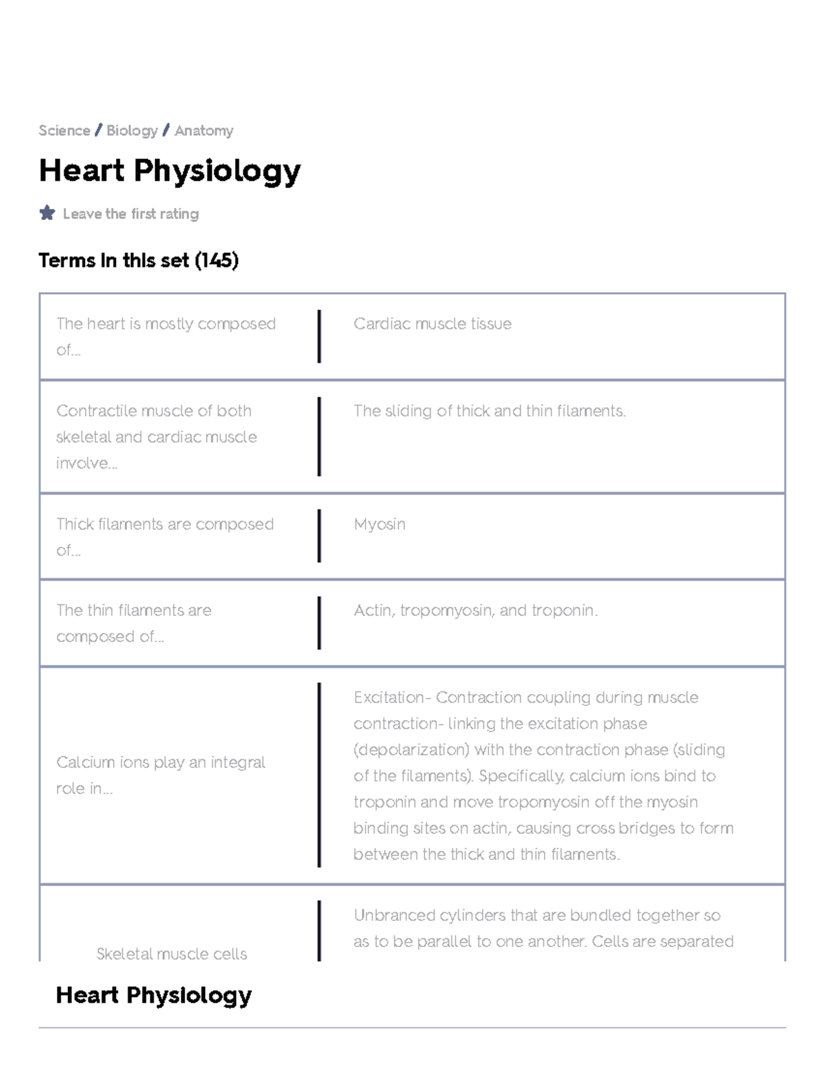 Quizlet Cardiac - 7je08w5