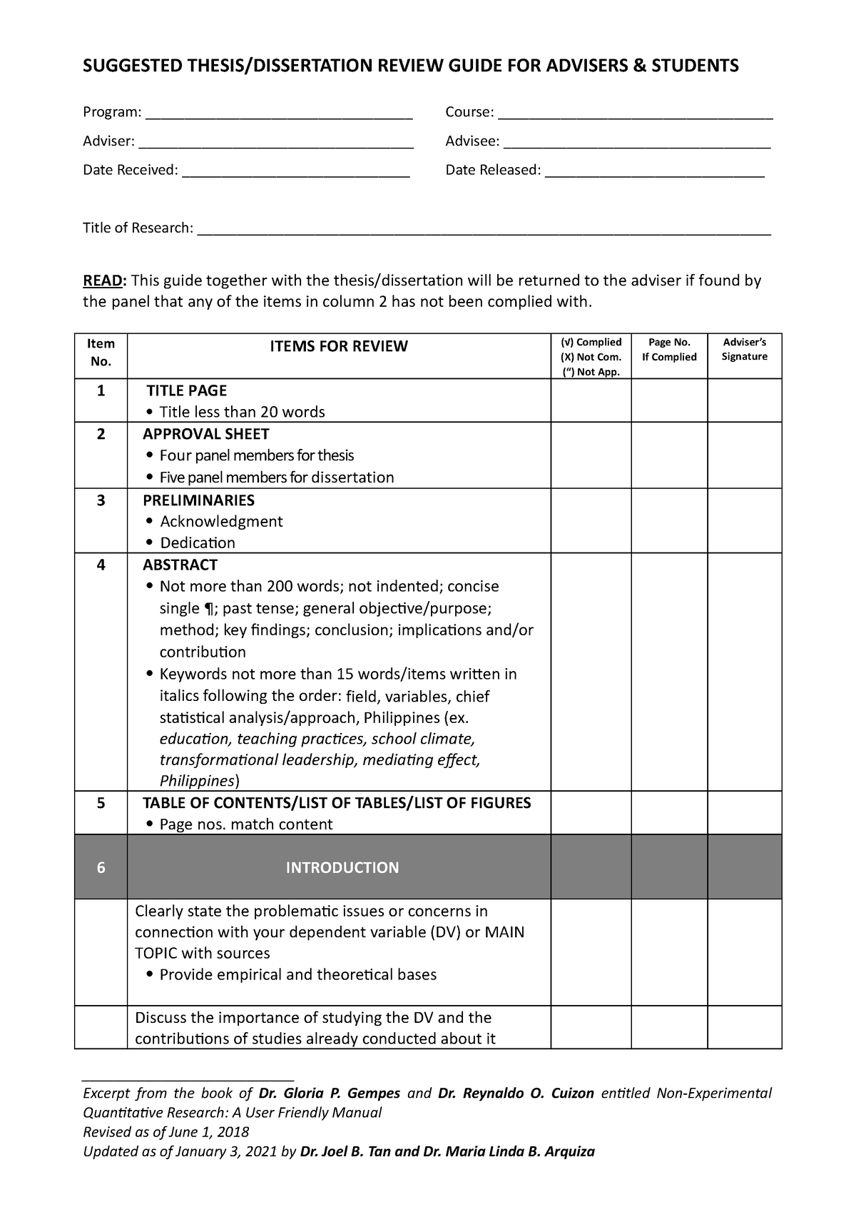 Advisers-Guide Quantitative Imrad-Version-updated - Program