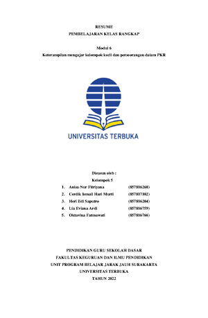 Diskusi 5 - Kelas Rangkap - Contoh Rumusan Tujuan Pembelajaran Kelas ...