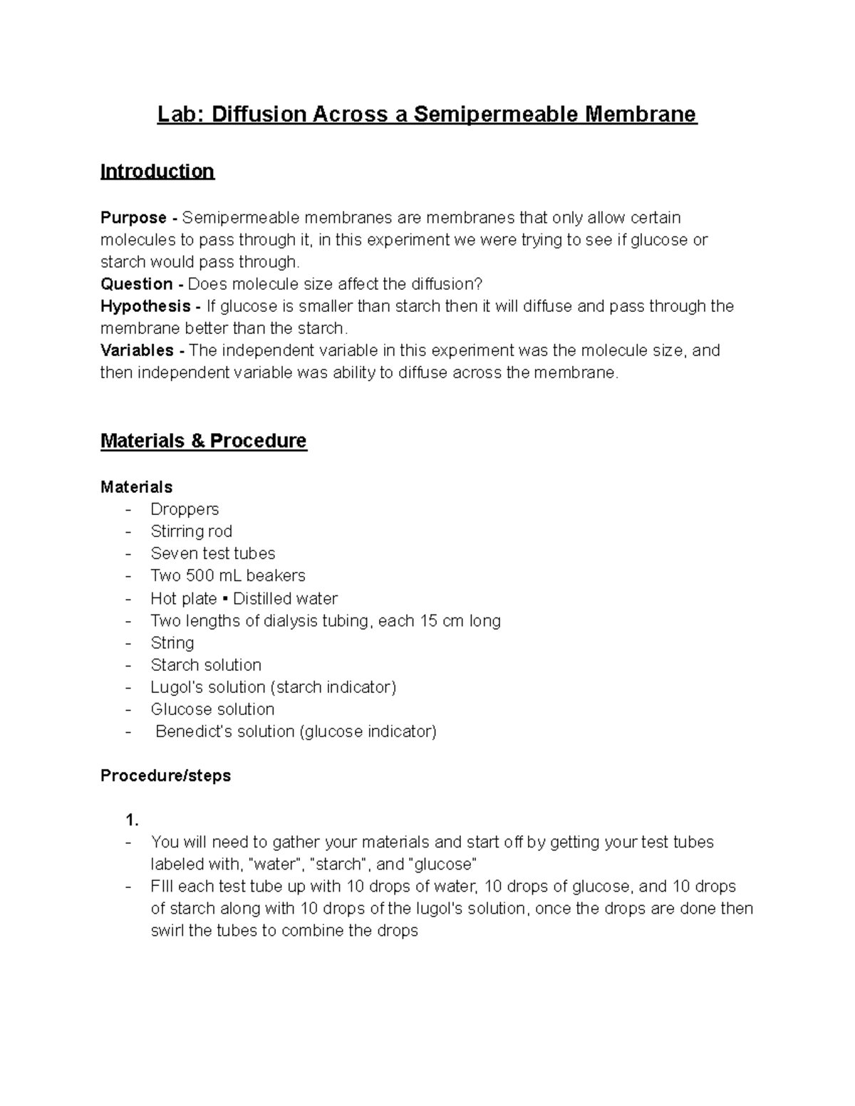 lab-report-lab-diffusion-across-a-semipermeable-membrane