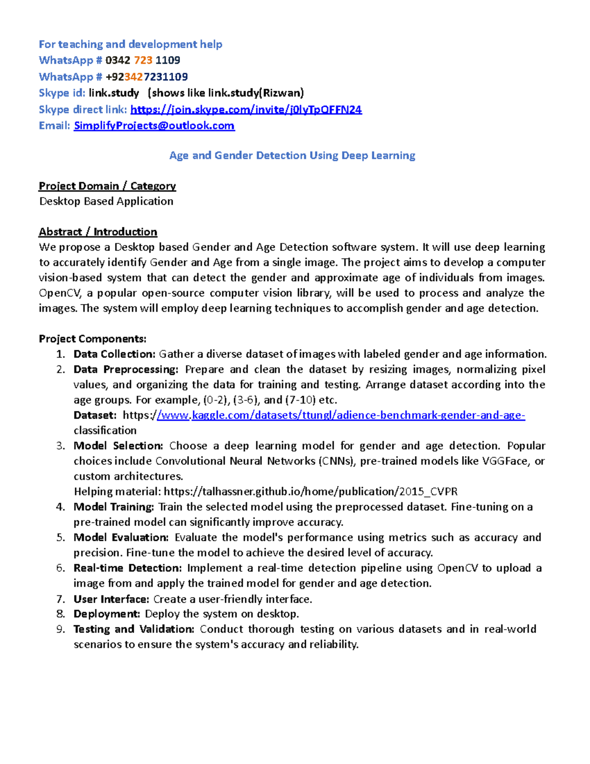 Age and Gender Detection Using Deep Learning - For teaching and ...