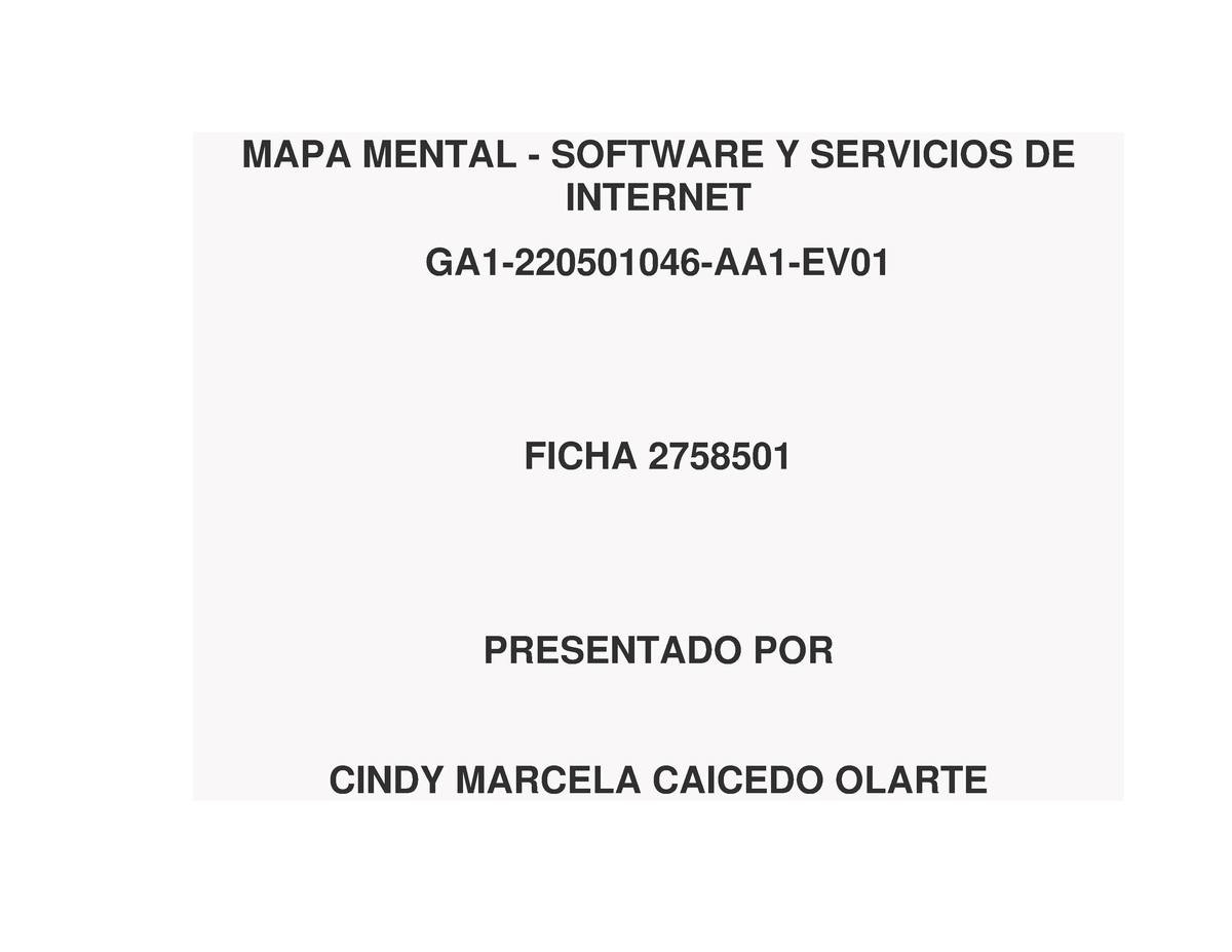 Mapa Mental Mapa Mental Software Y Servicios De Internet Ga