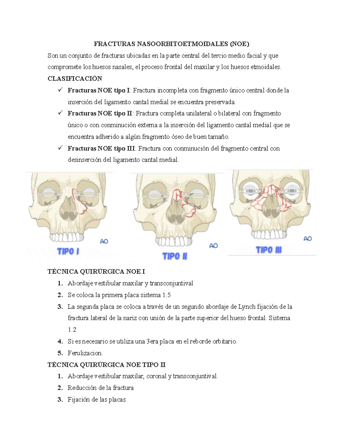 noe fractura