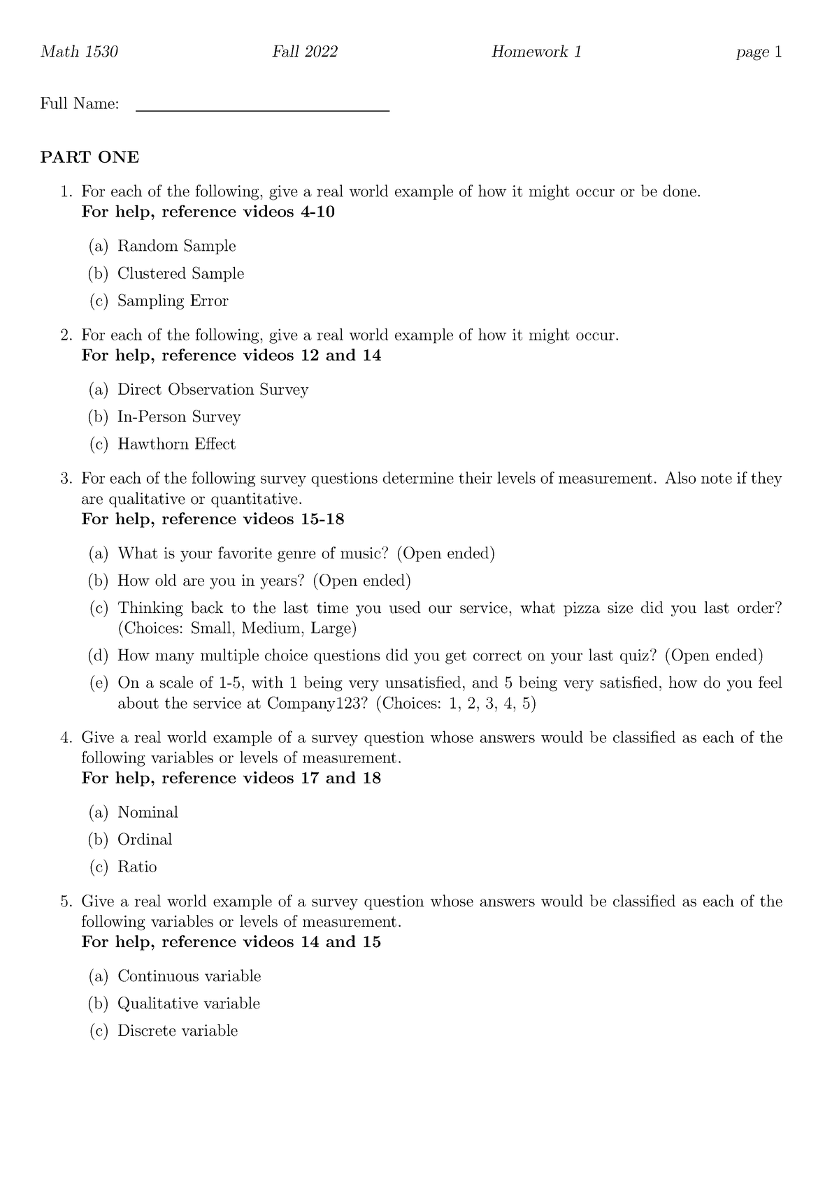 statistics homework 1.1