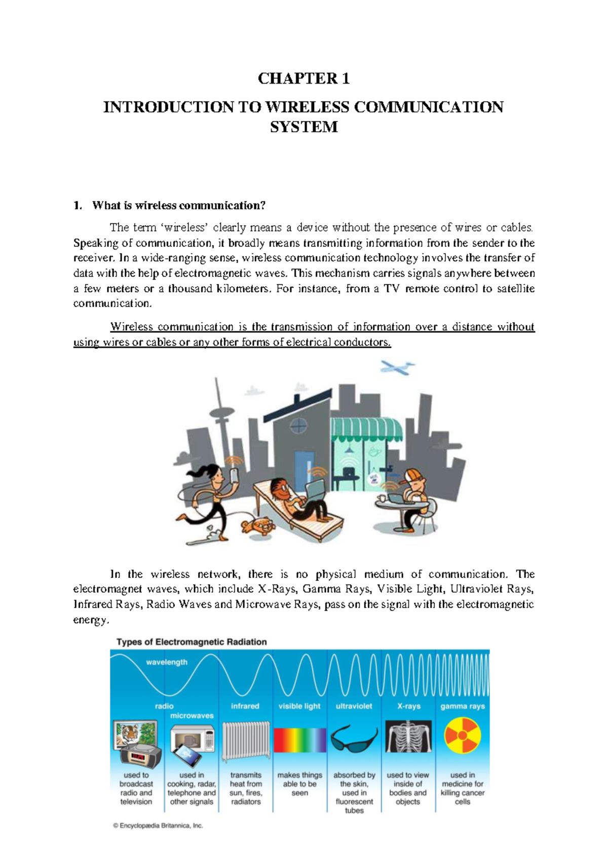 WC Chapter-1 Notes - Q & A - CHAPTER 1 INTRODUCTION TO WIRELESS ...