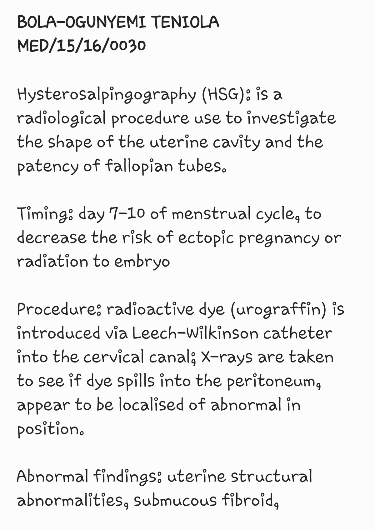 Hysterosalpingography - Gross Anatomy of Head and neck - Studocu