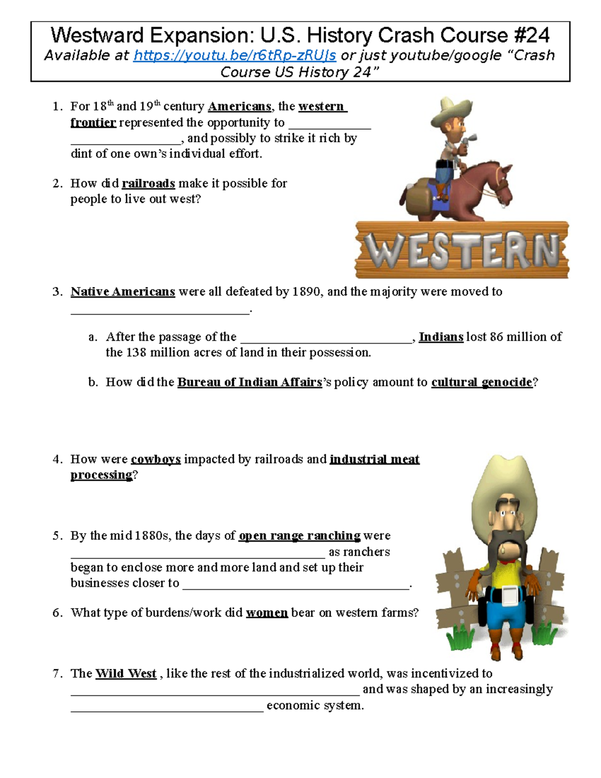 Crash Course US History 24 Westward Expansion - Westward Expansion: U. History Crash Course - Studocu crash-course-us-history-24-westward-expansion-westward-expansion-u-history-crash-course-studocu