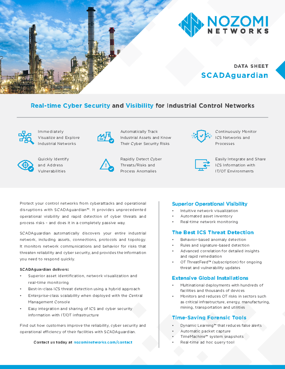 Scadaguardian Brochure View - SCADAguardian DATA SHEET Protect your ...