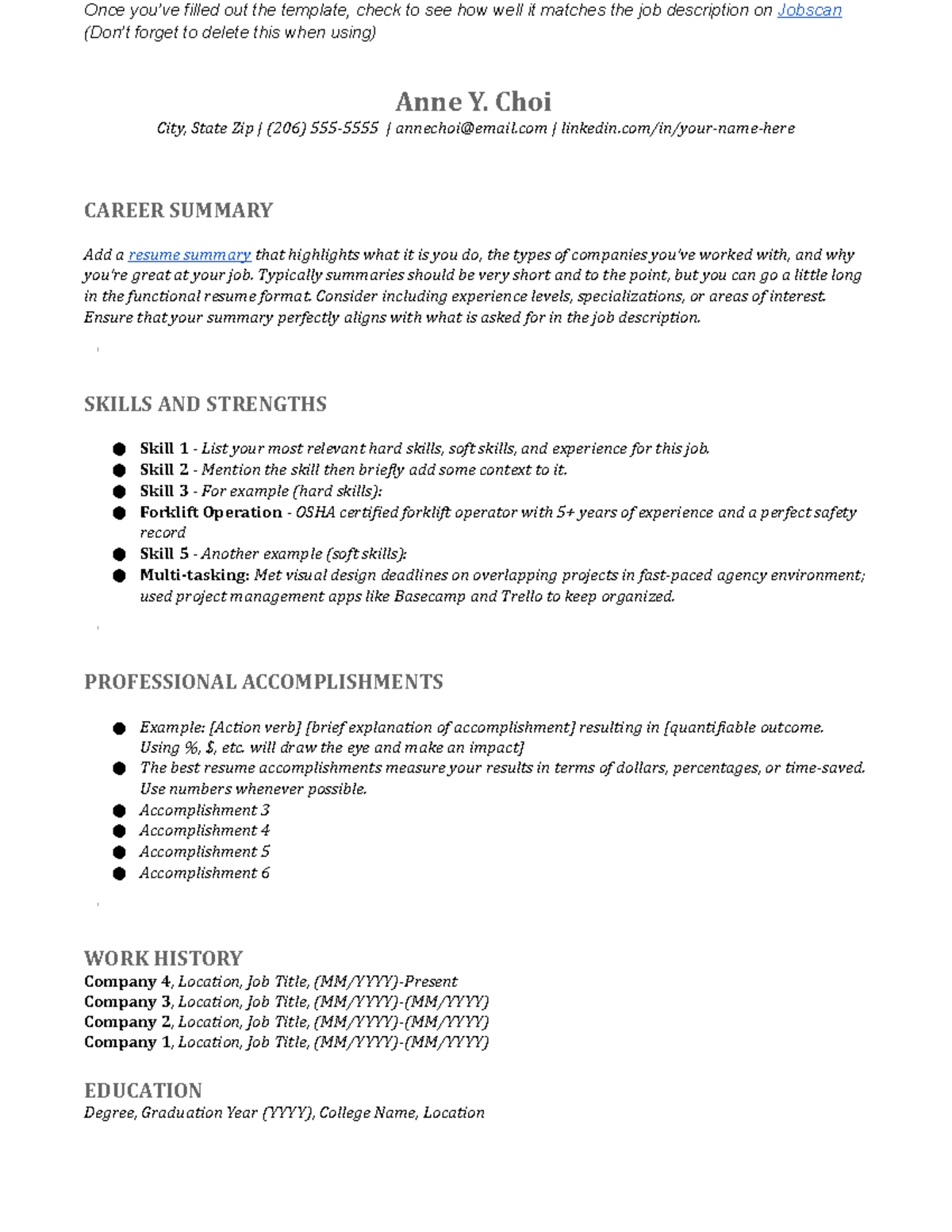 Classic 3 Functional-1 - Once you’ve filled out the template, check to ...