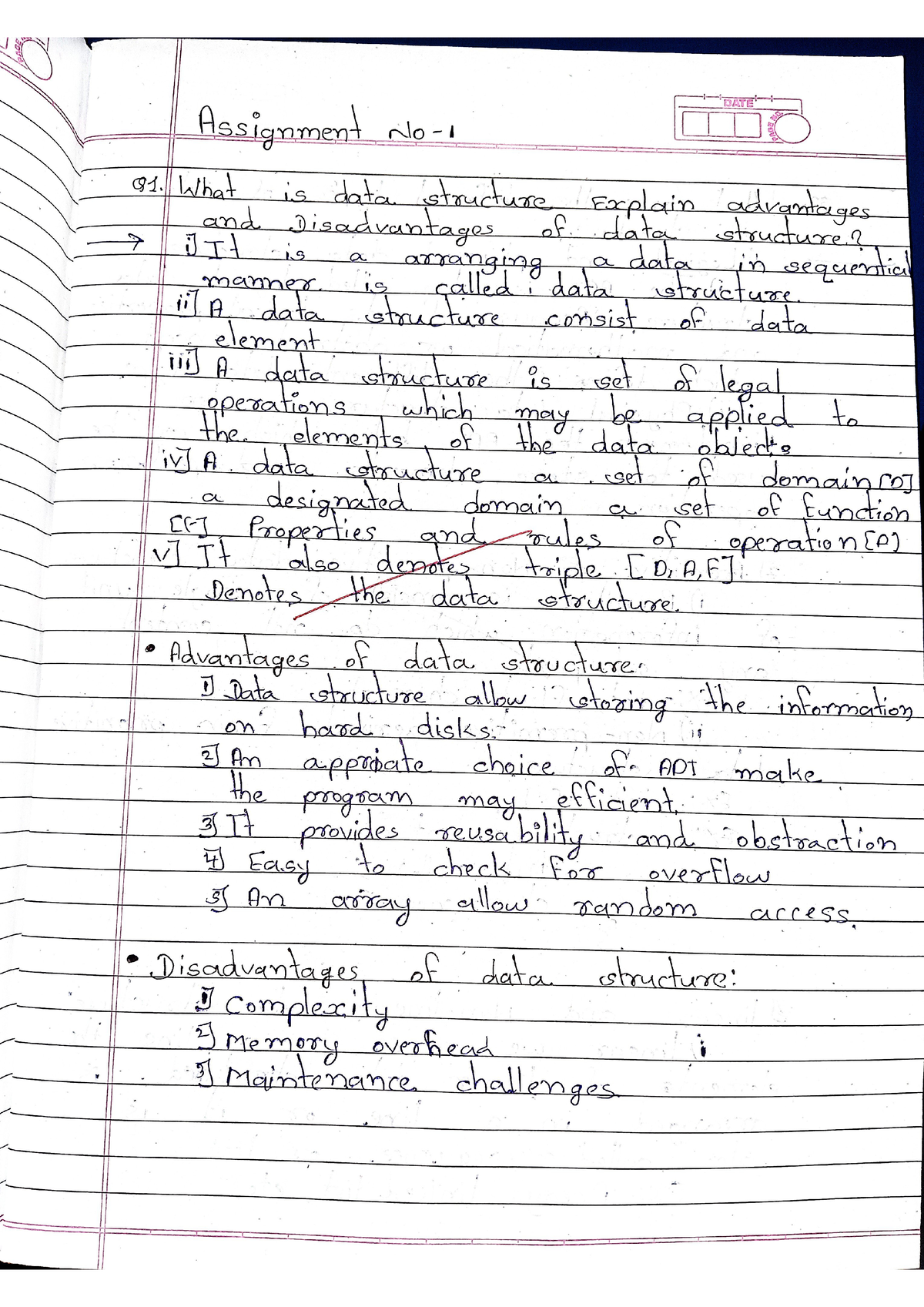 Data structure assignment and paper - bachlor of coputer application ...