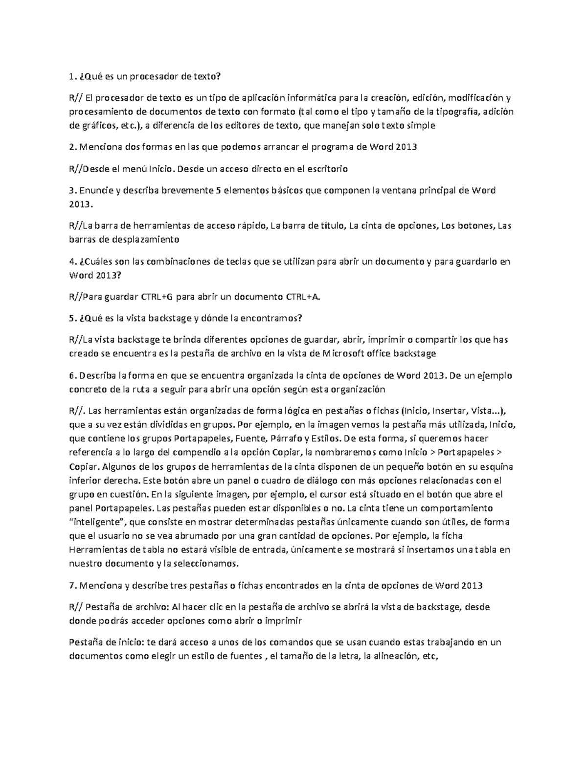 Guia De Trabajo Comp Uco Qu Es Un Procesador De Texto R El