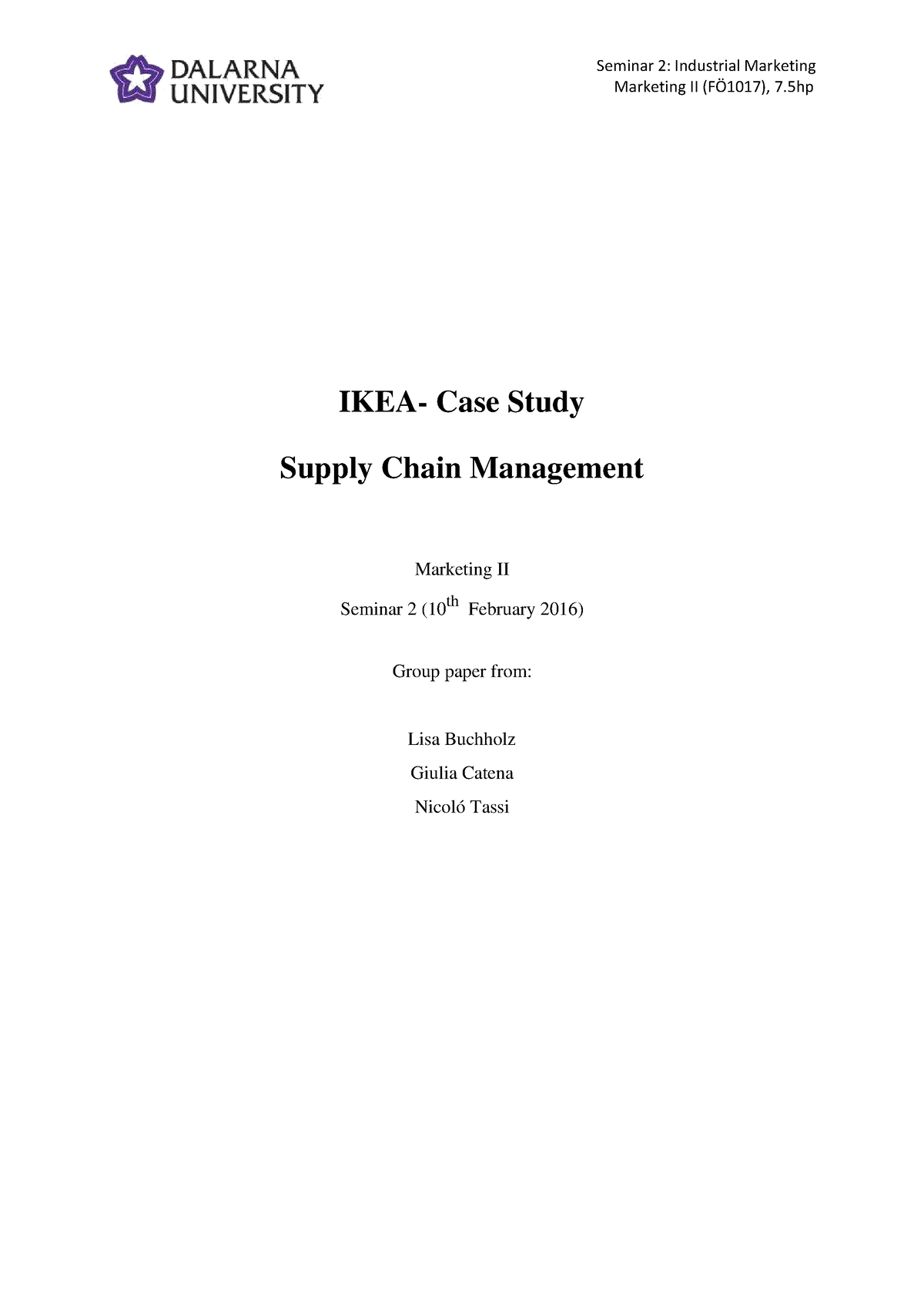 ikea case study supply chain management