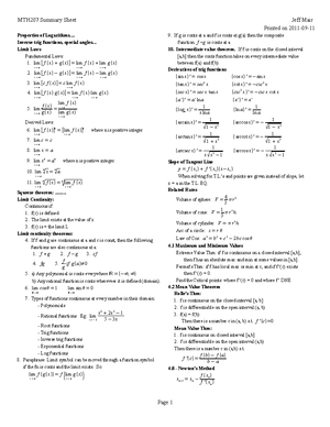 Course Outline - CQMS 702 Calculus for Business Winter 2017 Course ...