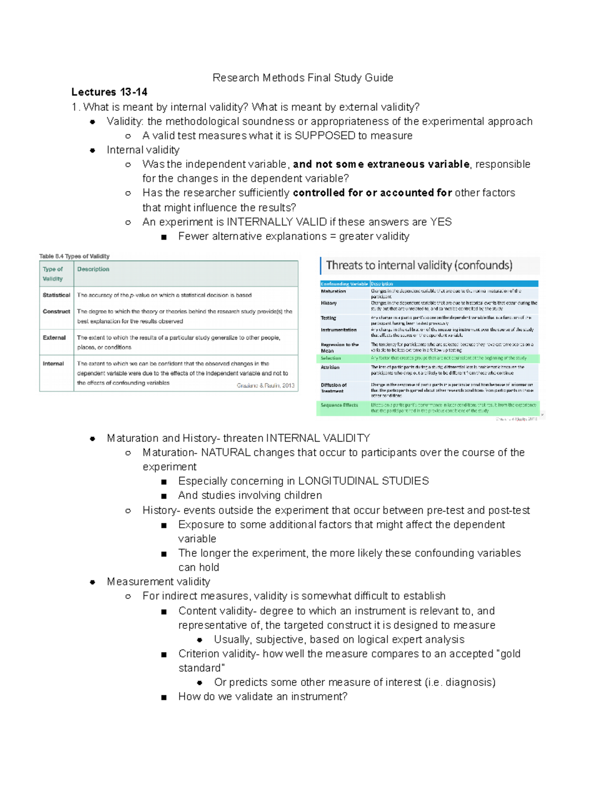 research methods final year project