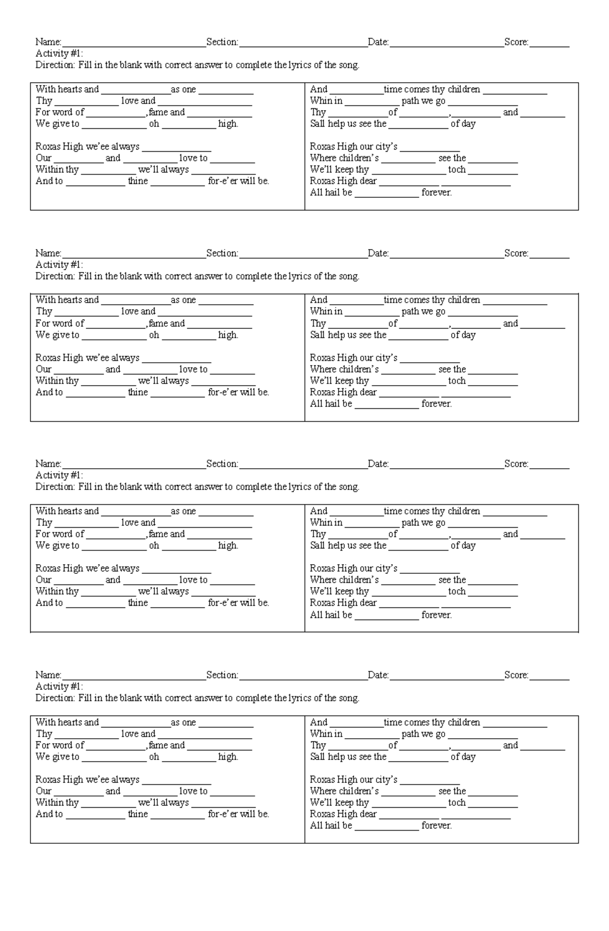 Activity 1-7 - for references only - - Studocu