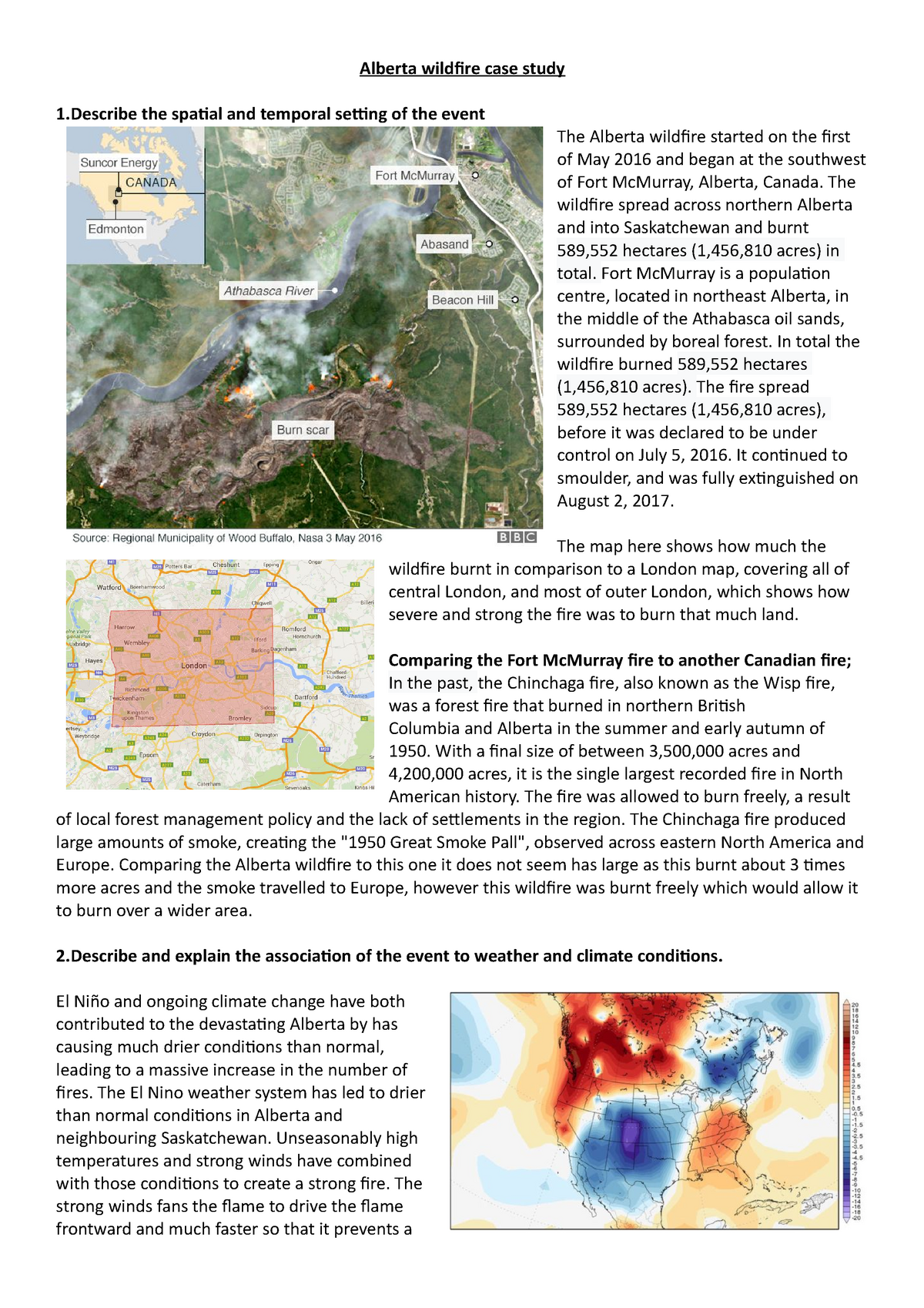 alberta wildfire case study geography