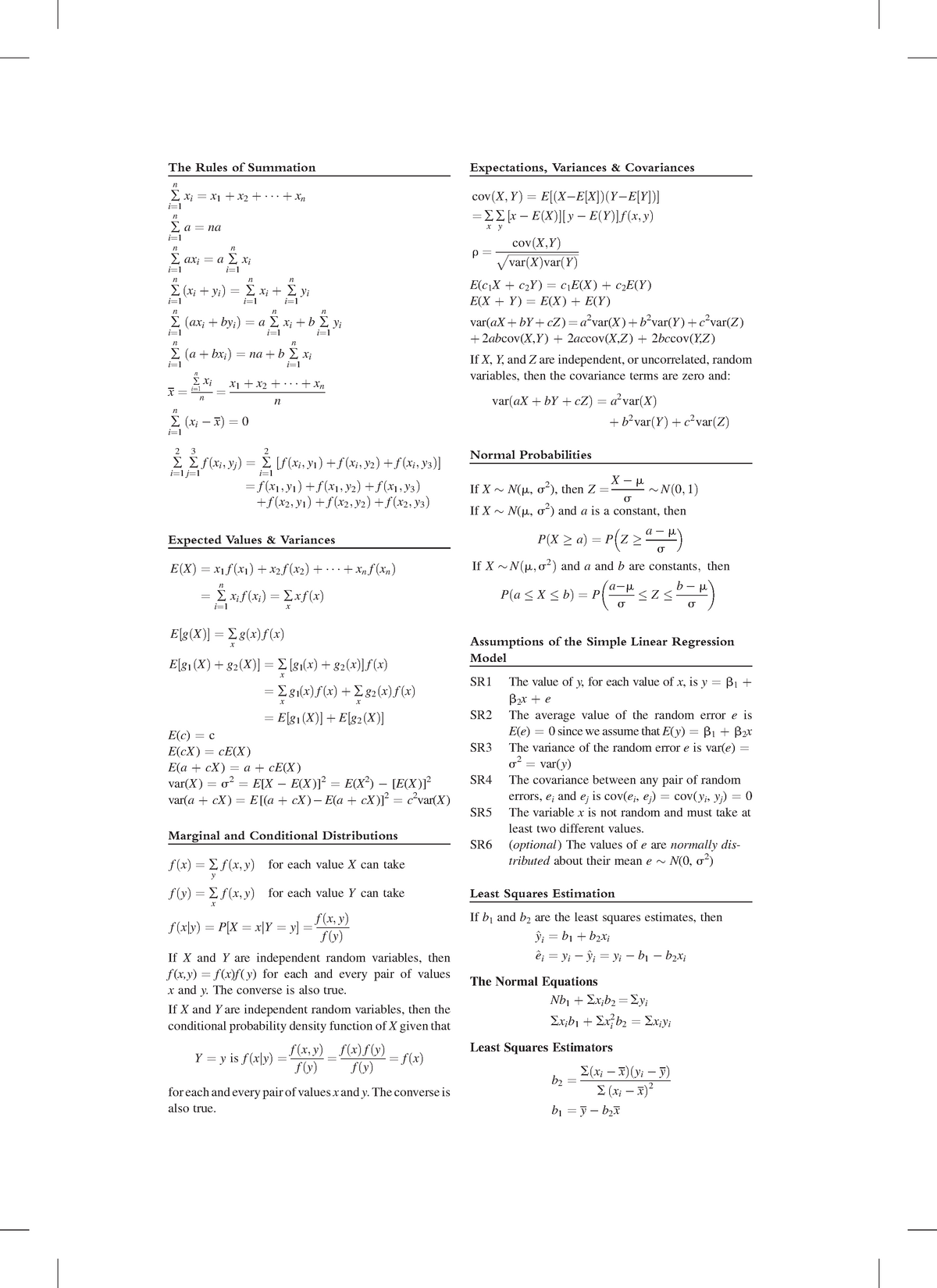 Formula Statistics Jk Unimercatorum Studocu