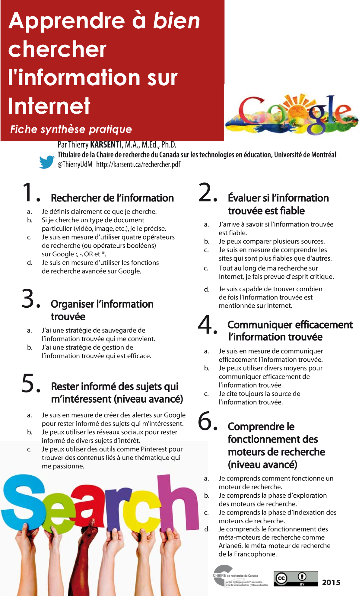 Cours 7 - Apprendre à Bien Chercher L'information Sur Internet Fiche ...