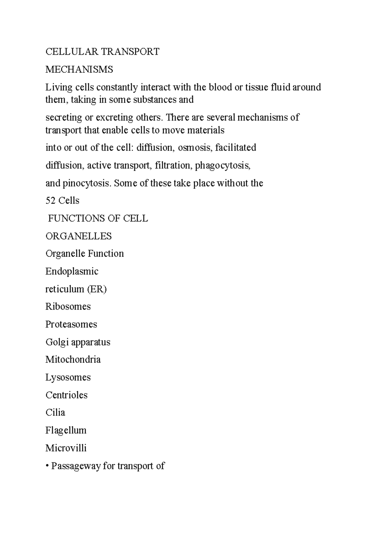 Cellular Transport - CELLULAR TRANSPORT MECHANISMS Living cells ...