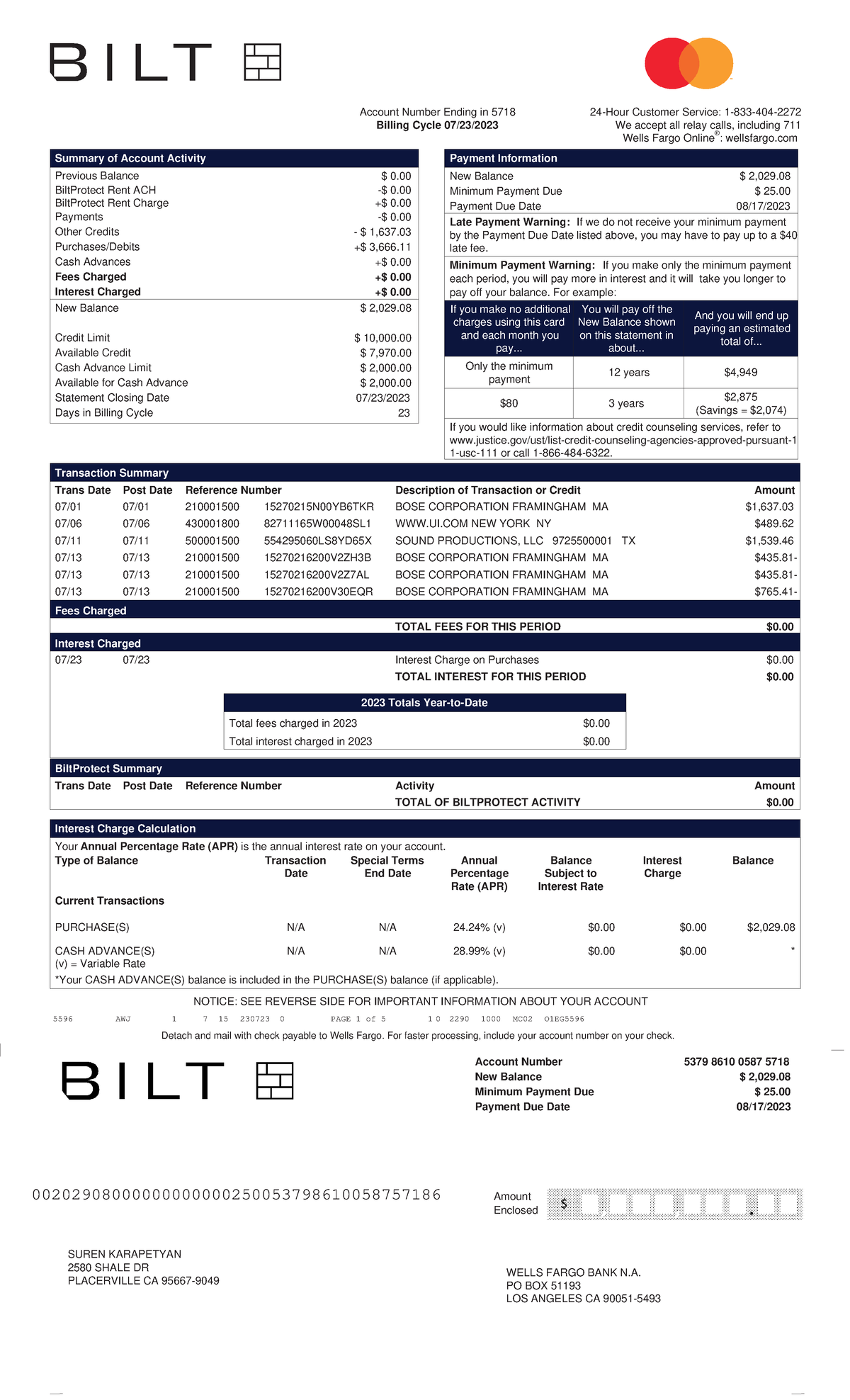 Document 2 - Wf 6655 - NOTICE: SEE REVERSE SIDE FOR IMPORTANT ...