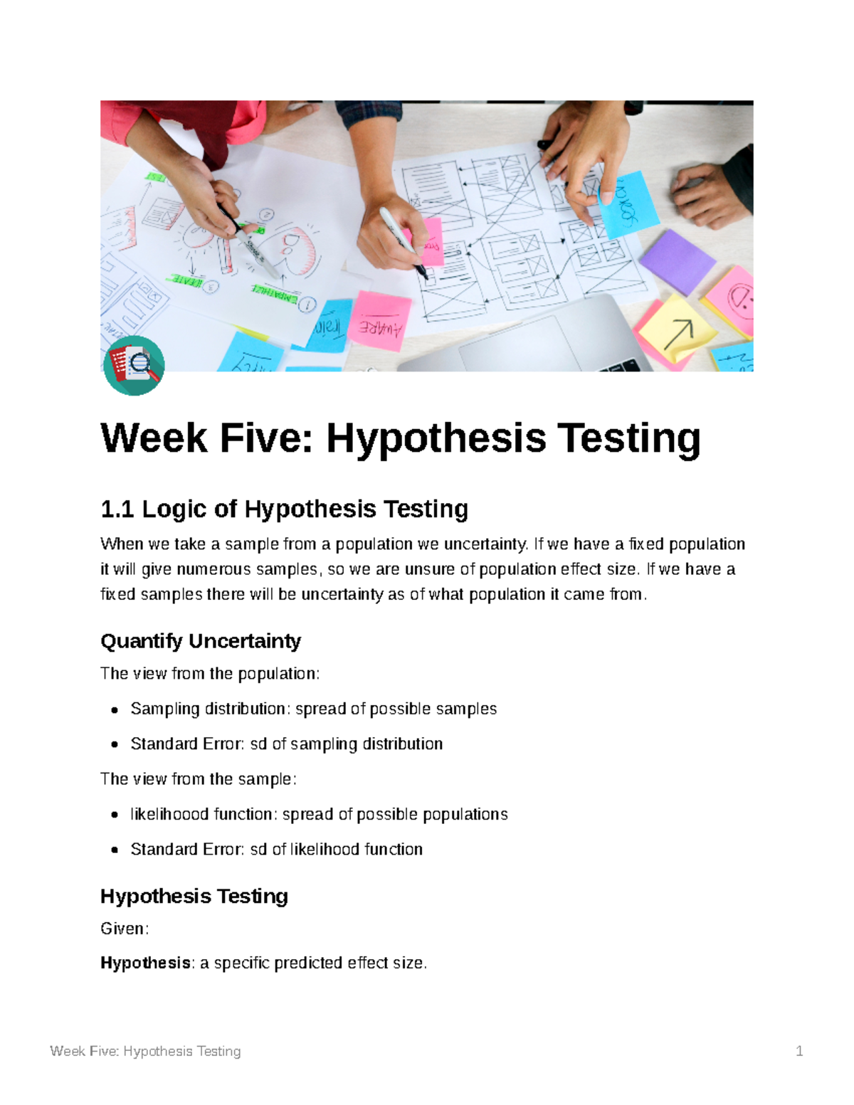 methods of hypothesis testing in research