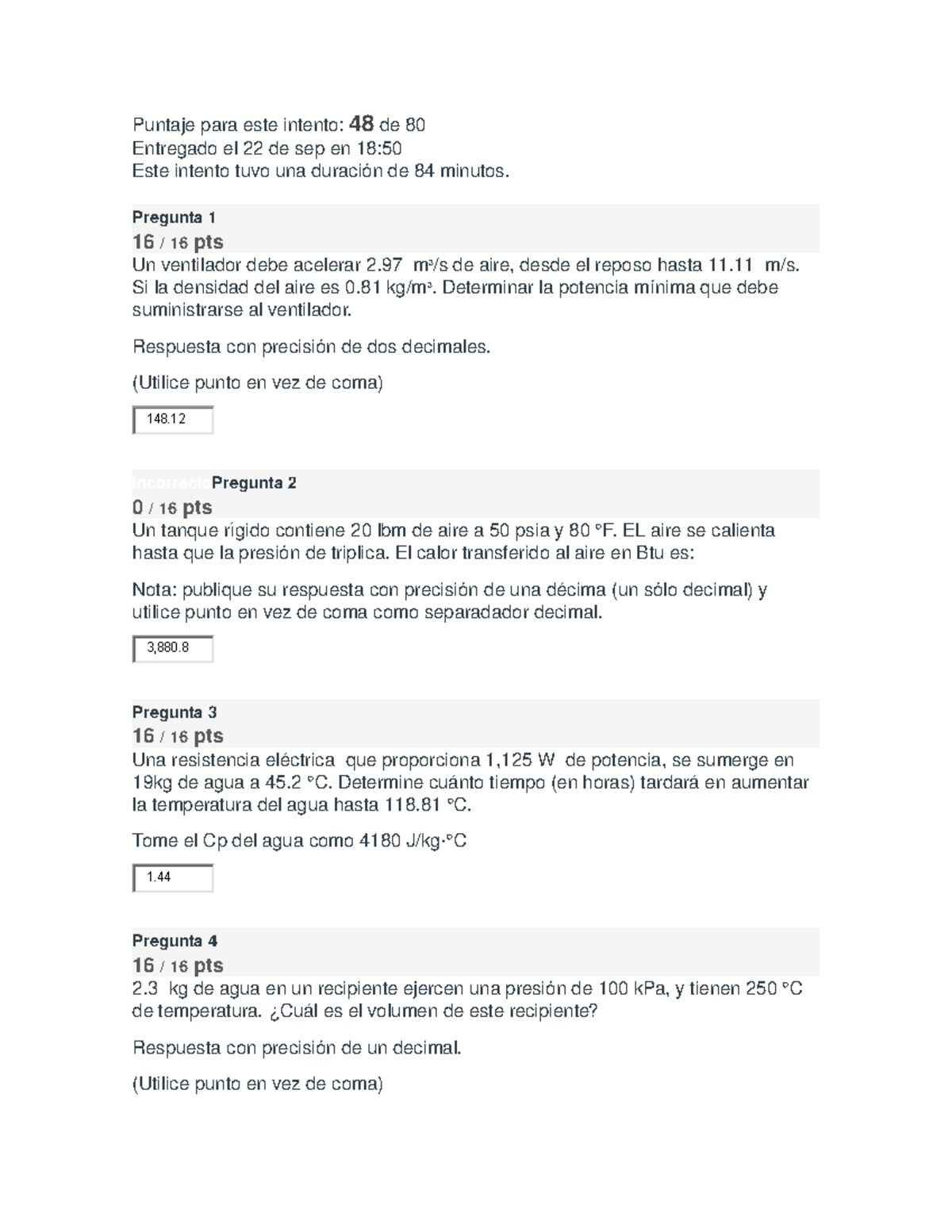 Examen 1 Termodinamica Studocu