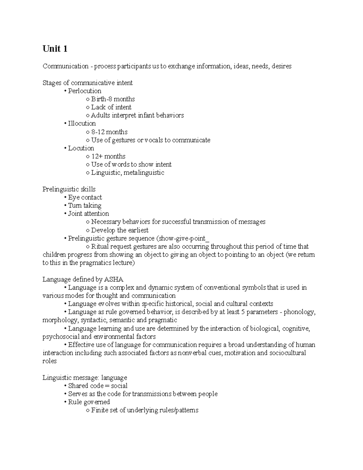 Finnal exam cumulative review - Unit 1 Communication - process ...