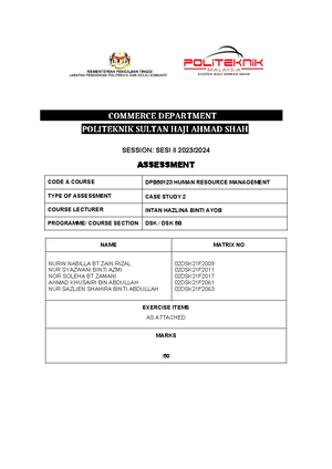ECO415 Individual Assignment Case Study Assignment - ECONOMICS – ECO ...
