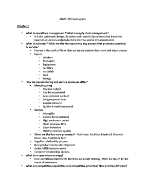 Mgsc 395 Pearse Gaffney - Mbsc Exam 1 29 MC 3- 4 Word Problems In Class ...