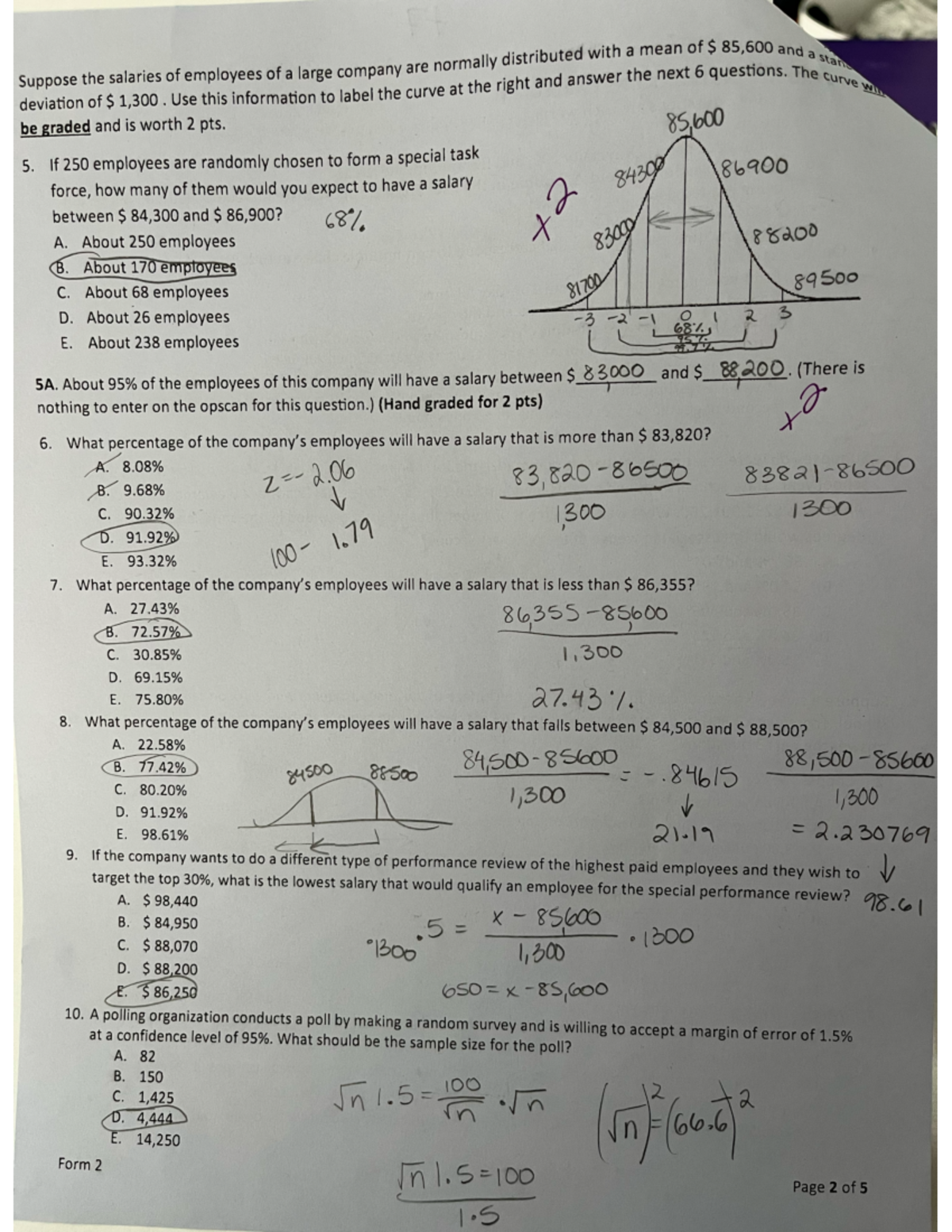 IMG 9312 - 2nd page of Unit 3 MAT 113 Exam - MAT 113 - Studocu