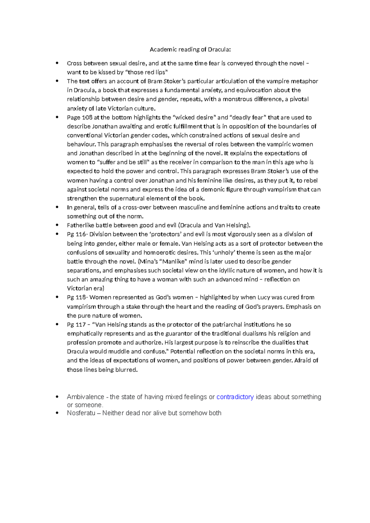 academic reading of dracula for assignment analysis - Academic reading ...