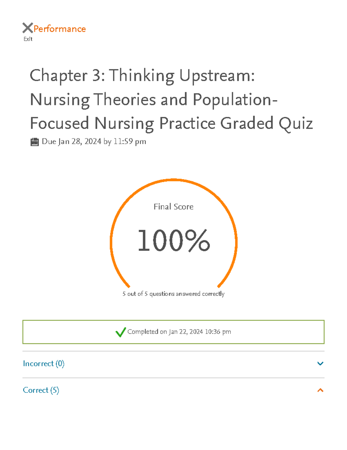 444 Sherpath Chapter 3 - Summary Comm Health Nursing - Exit Performance ...