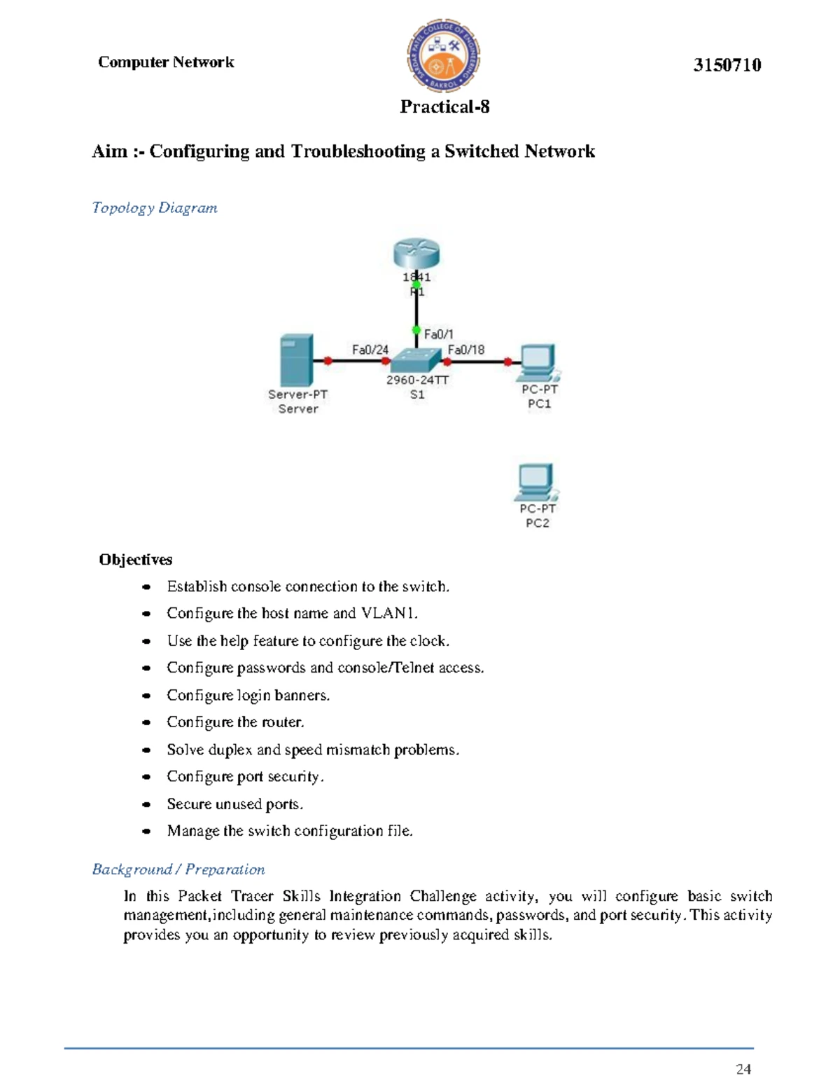 Lab programs for artificial intelligence - Page 1 of 2 B.E/B. PRACTICAL ...