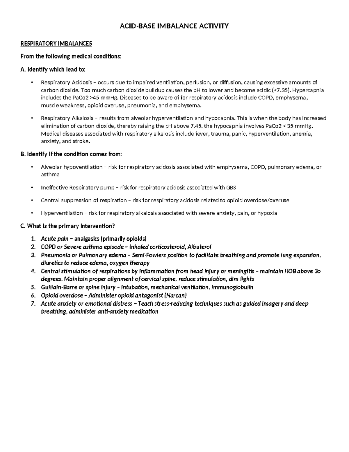Acid-Base Case Study Combined Activity DB - ACID-BASE IMBALANCE ...