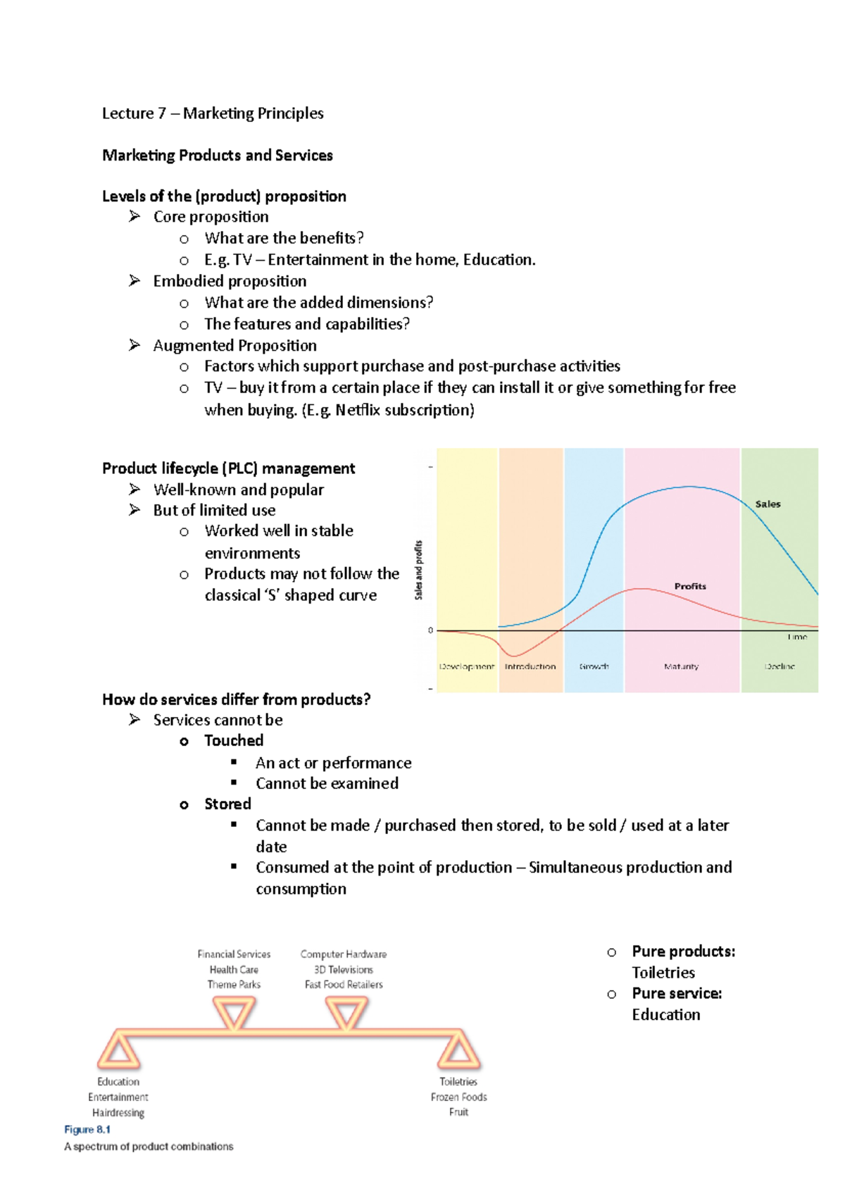 Lecture 7 - Marketing - Products and Services - Product Proposition ...