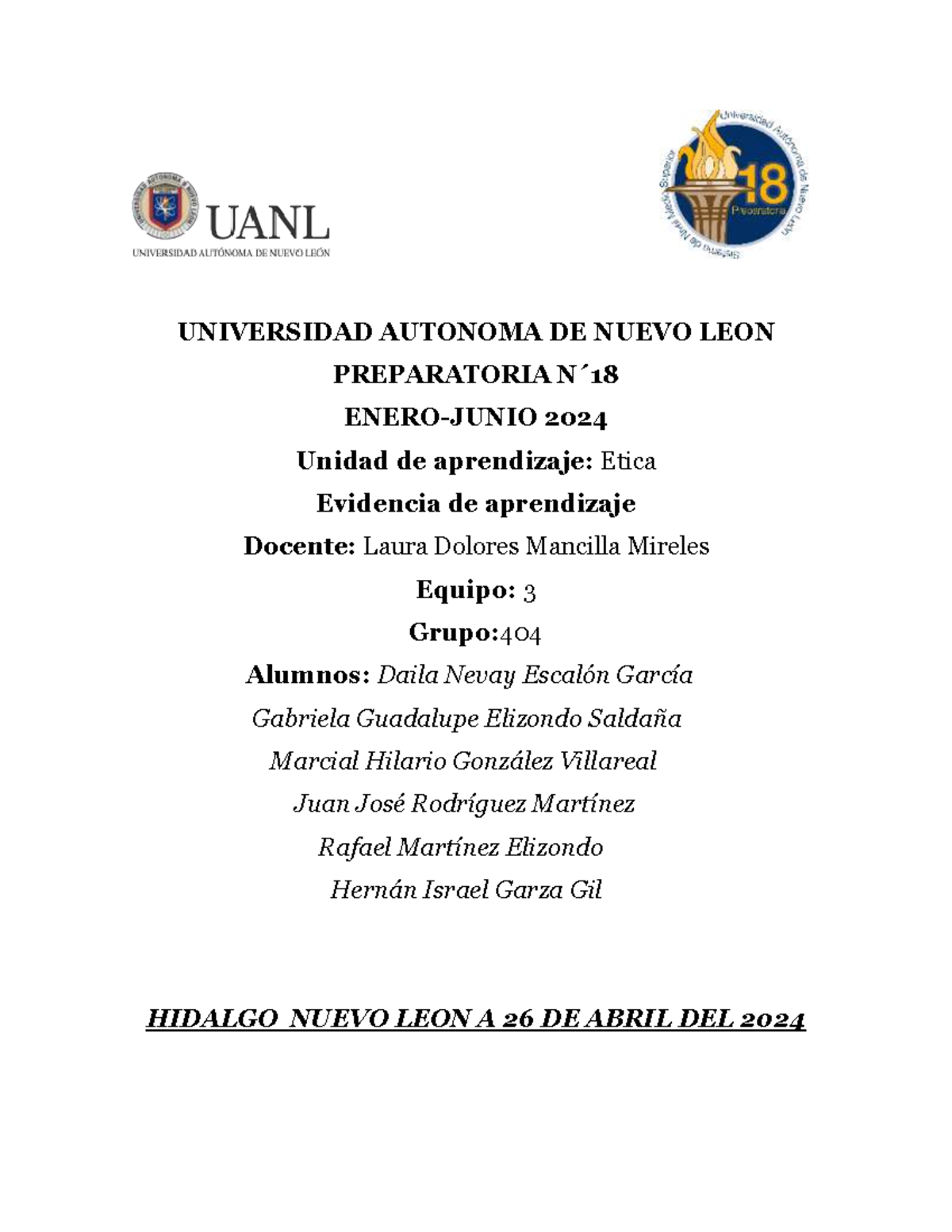 ESy RS EV3 EQ3 - Evidencia de ética etapa 3 - UNIVERSIDAD AUTONOMA DE ...