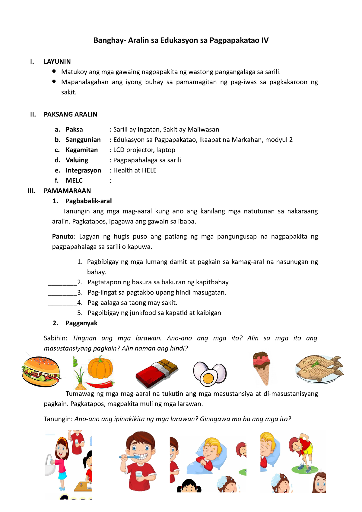 Lesson Plan In Edukasyon Sa Pagpapakatao Grade 3 EduThinking