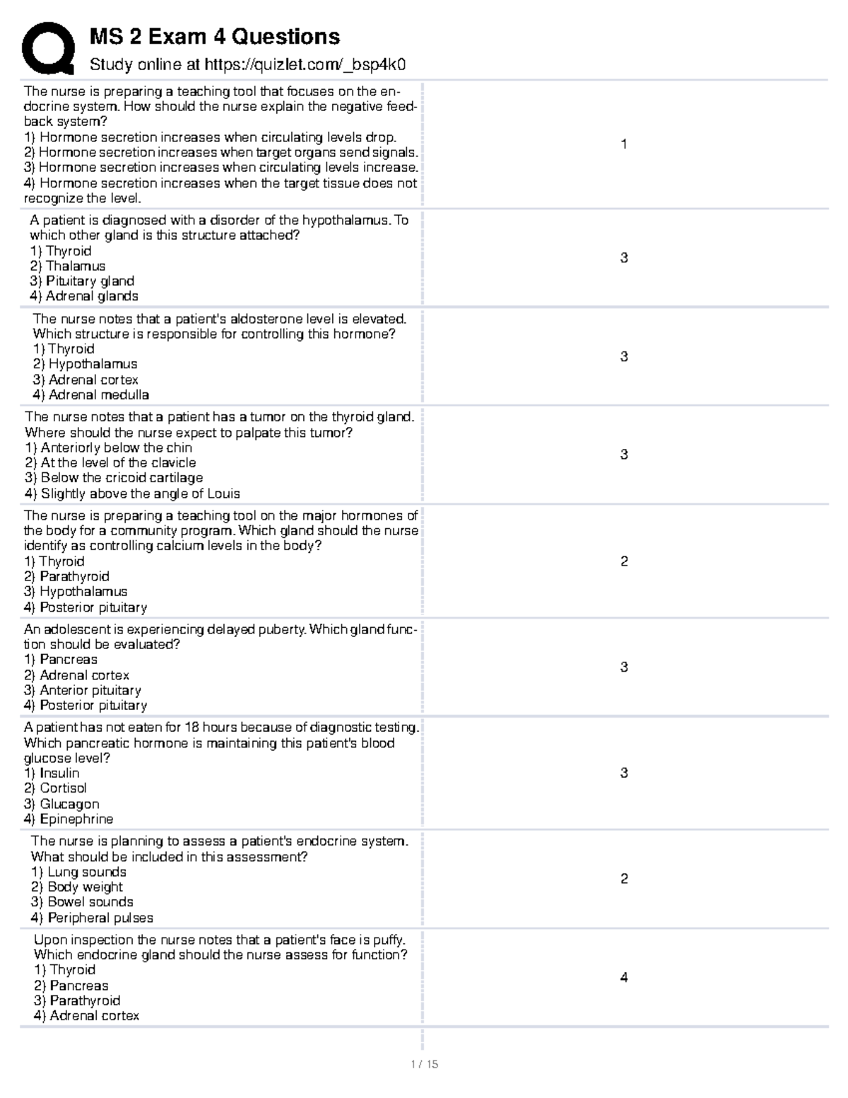 MS 2 Exam 4 Questions - practice material - Study online at quizlet ...