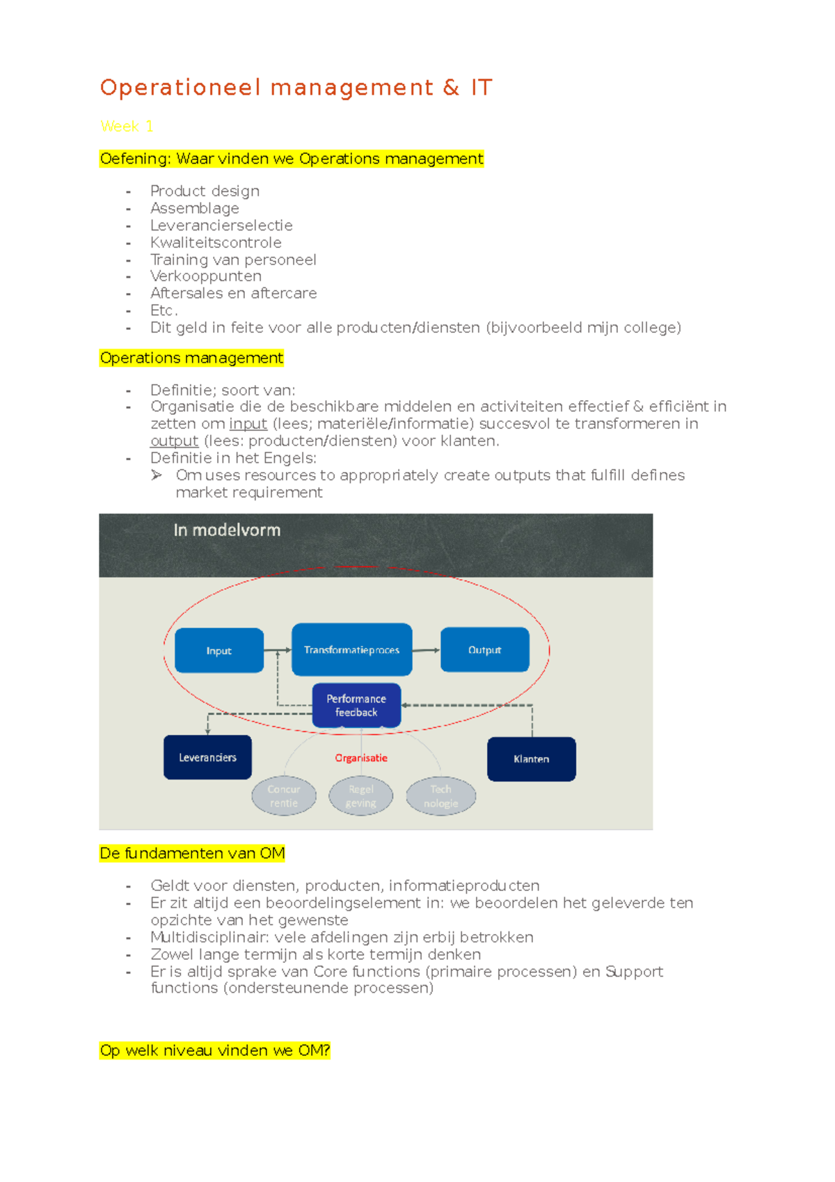 Om + It - In Dit Document Bevindt Je De Informatie Over Het Eerste Blok ...