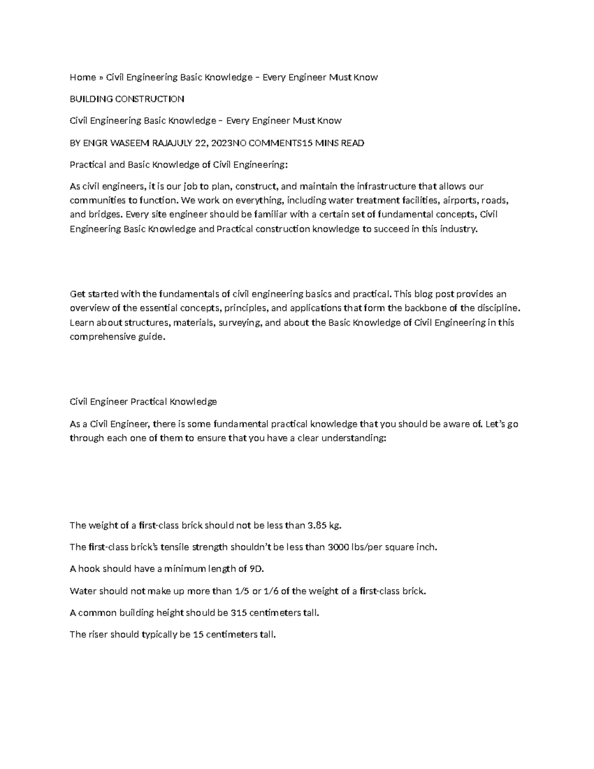 Civil knowledge 1 - I need this document for research purposes - Home ...