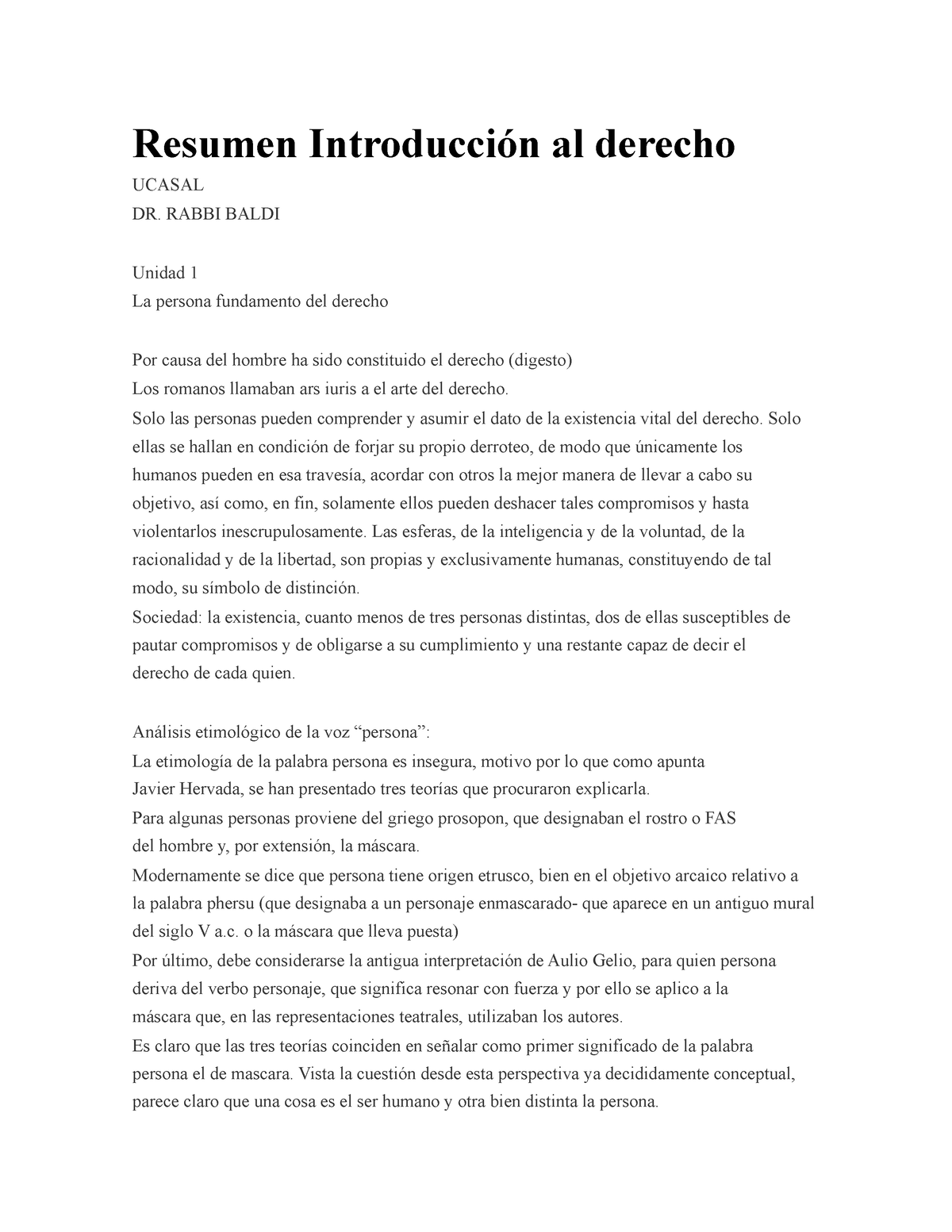 Resumen Introducción Al Derecho - Resumen Introducción Al Derecho ...