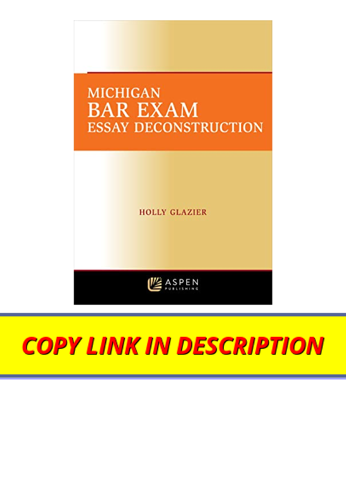 Pdf Read Online Michigan Bar Exam Essay Deconstruction Bar Review Free