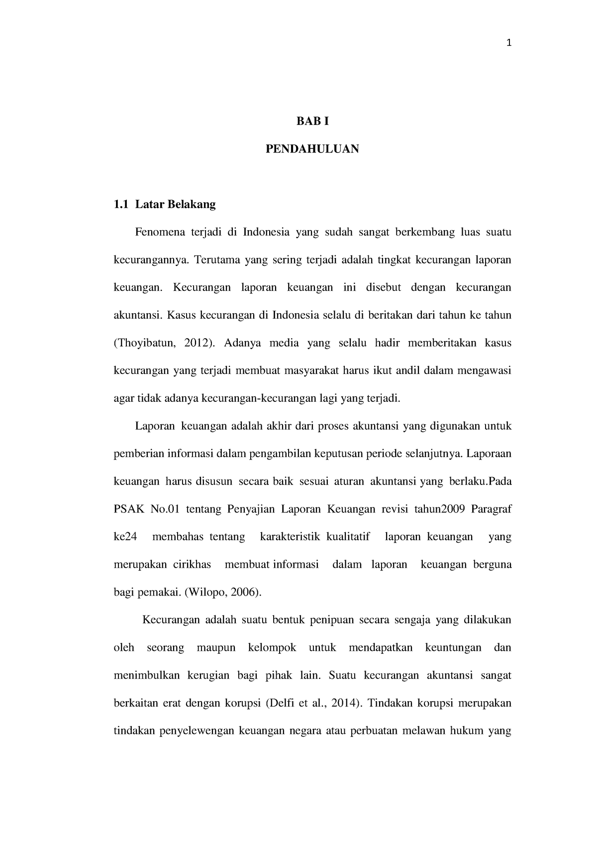 Pengaruh Efektifitas Pengendalian Internal, Budaya ETIS Organisasi DAN ...