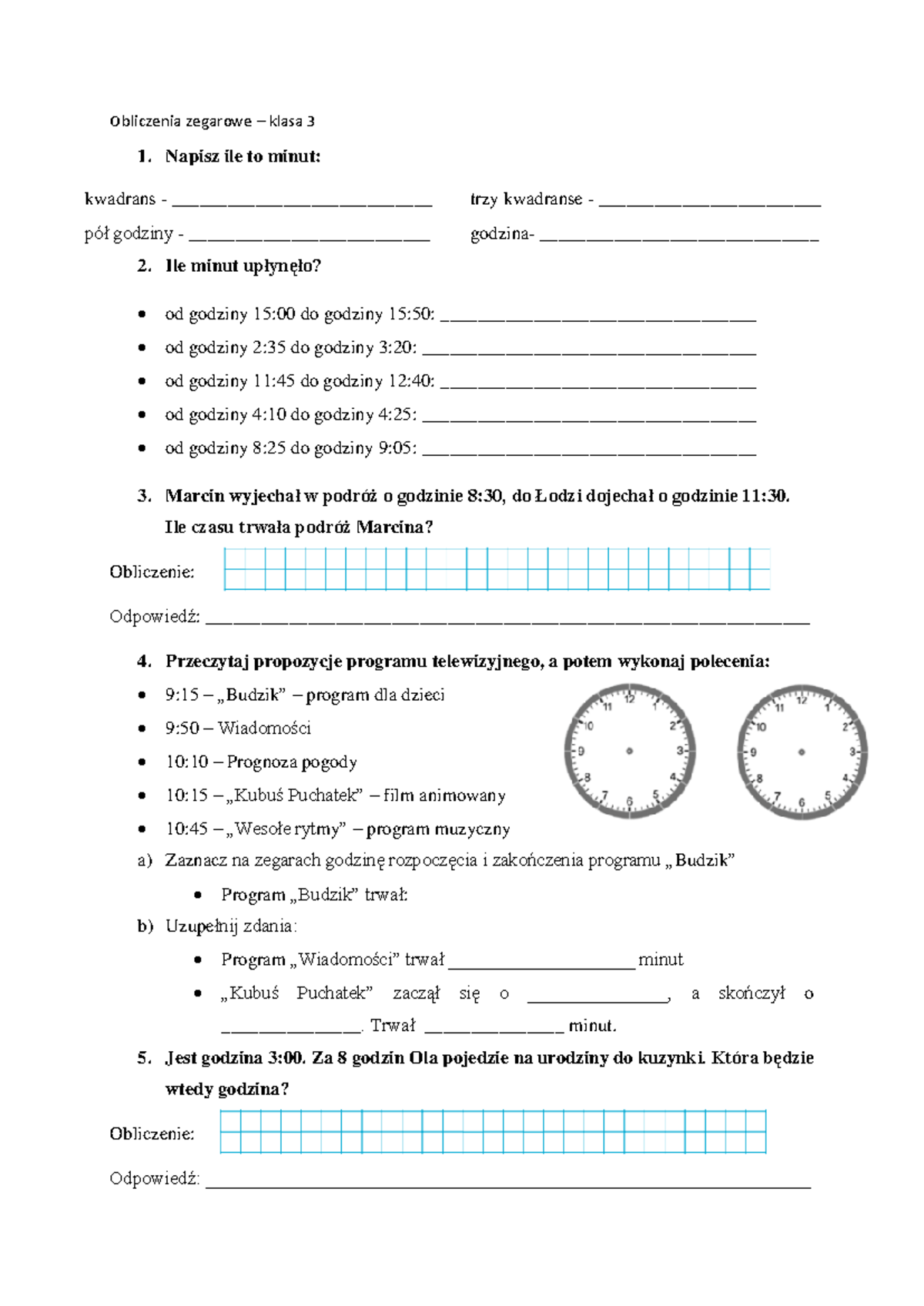 45 Minut Sprawdzian Z Oświecenia www.studocu.com