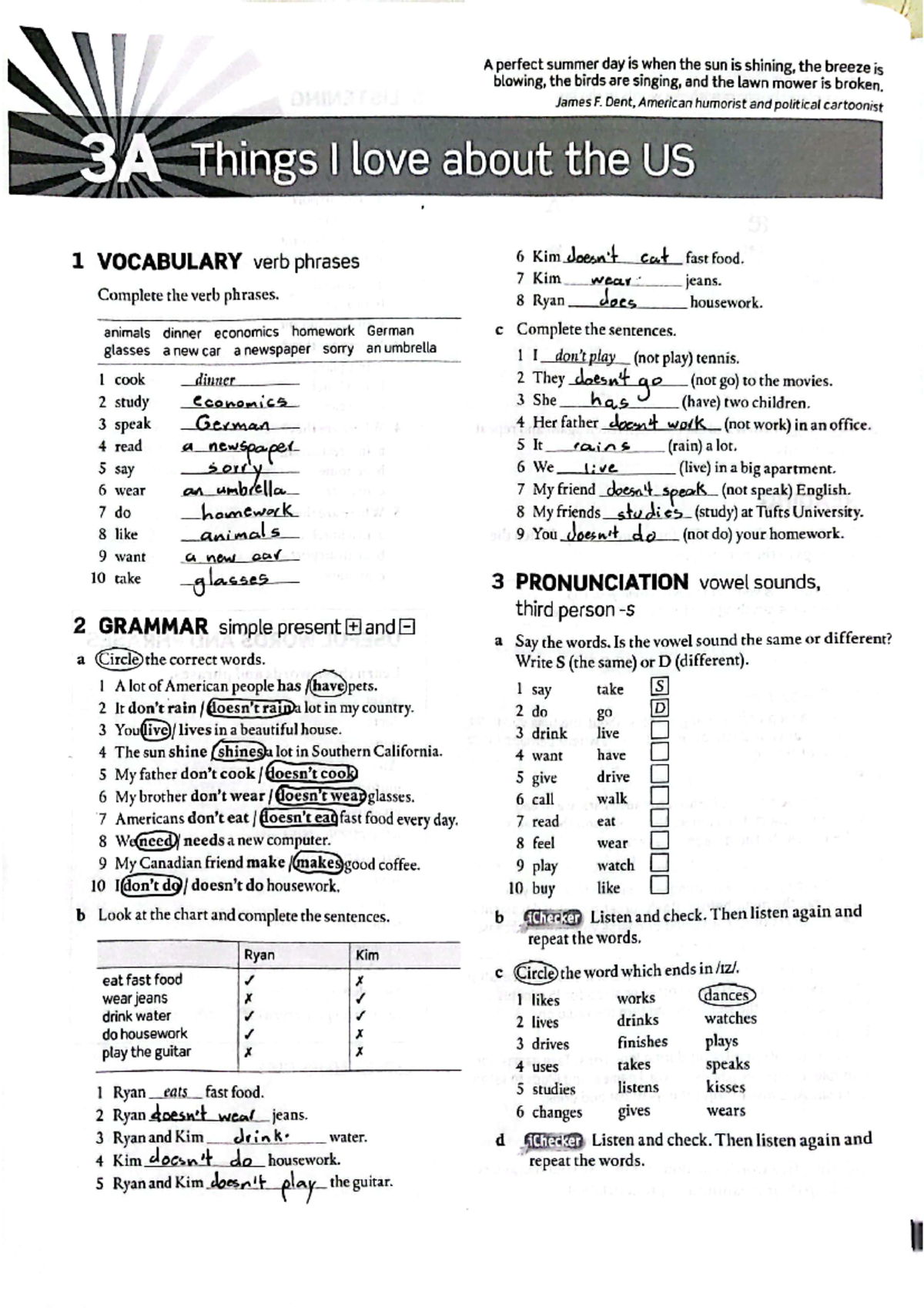 Workbook 3&4 - ingles l - Studocu