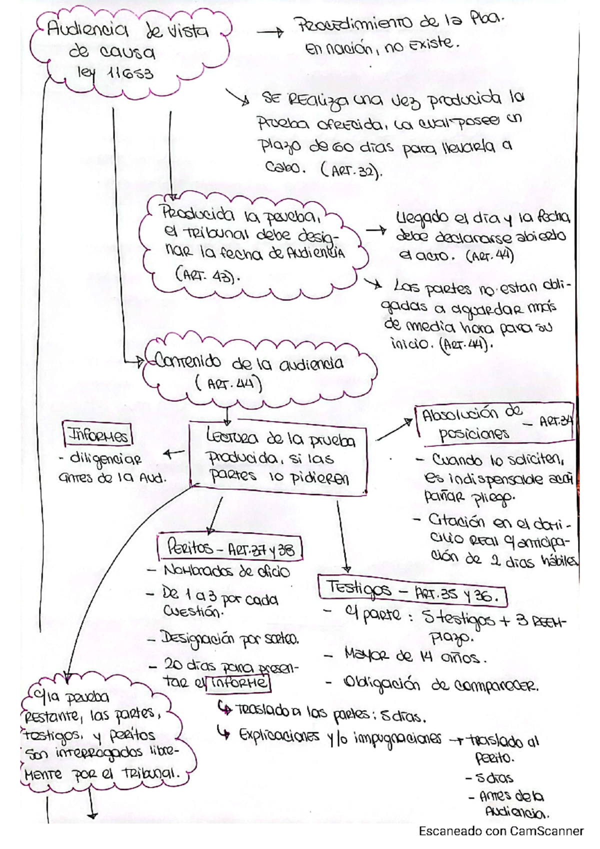 Cuadro de audiencia de vista de causa - Audiencia de Vista ...