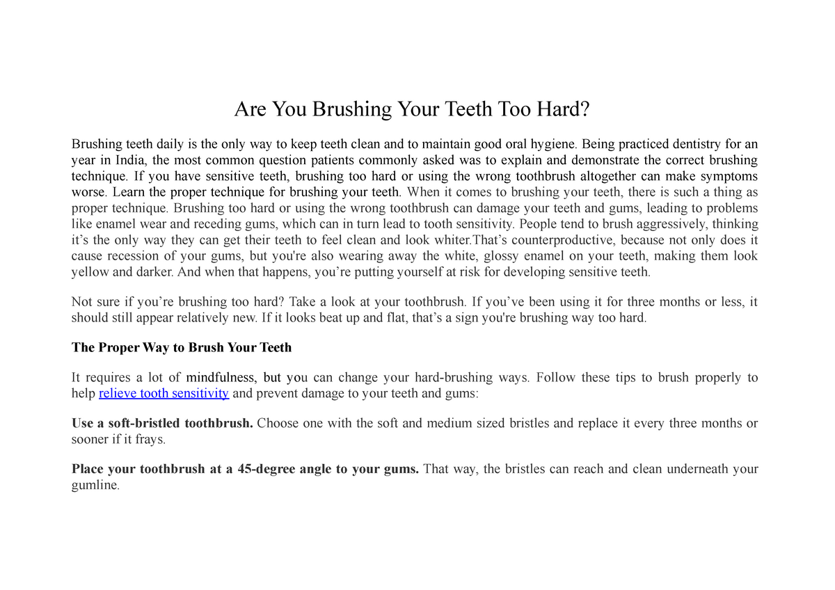 dental hygiene school essay
