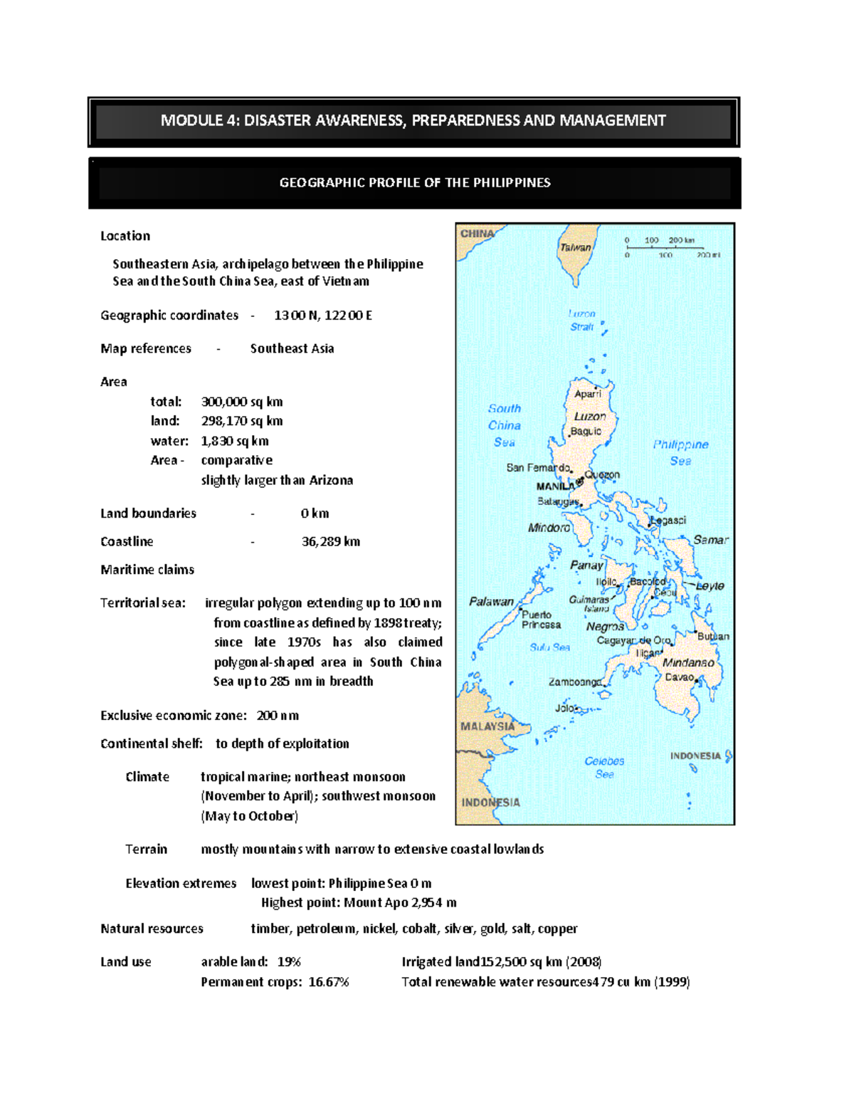 module-4-geographic-profile-of-the-philippines-module-4-disaster