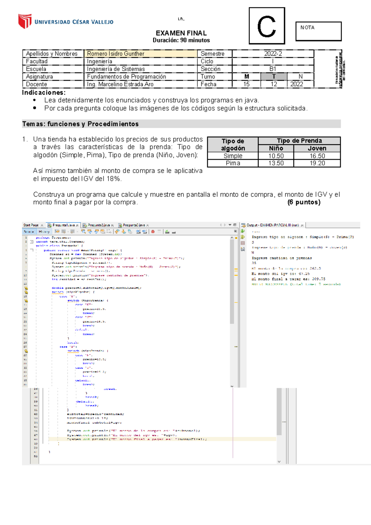 Examen Parcial Suerte Espero Les Sirva Examen Parcial De